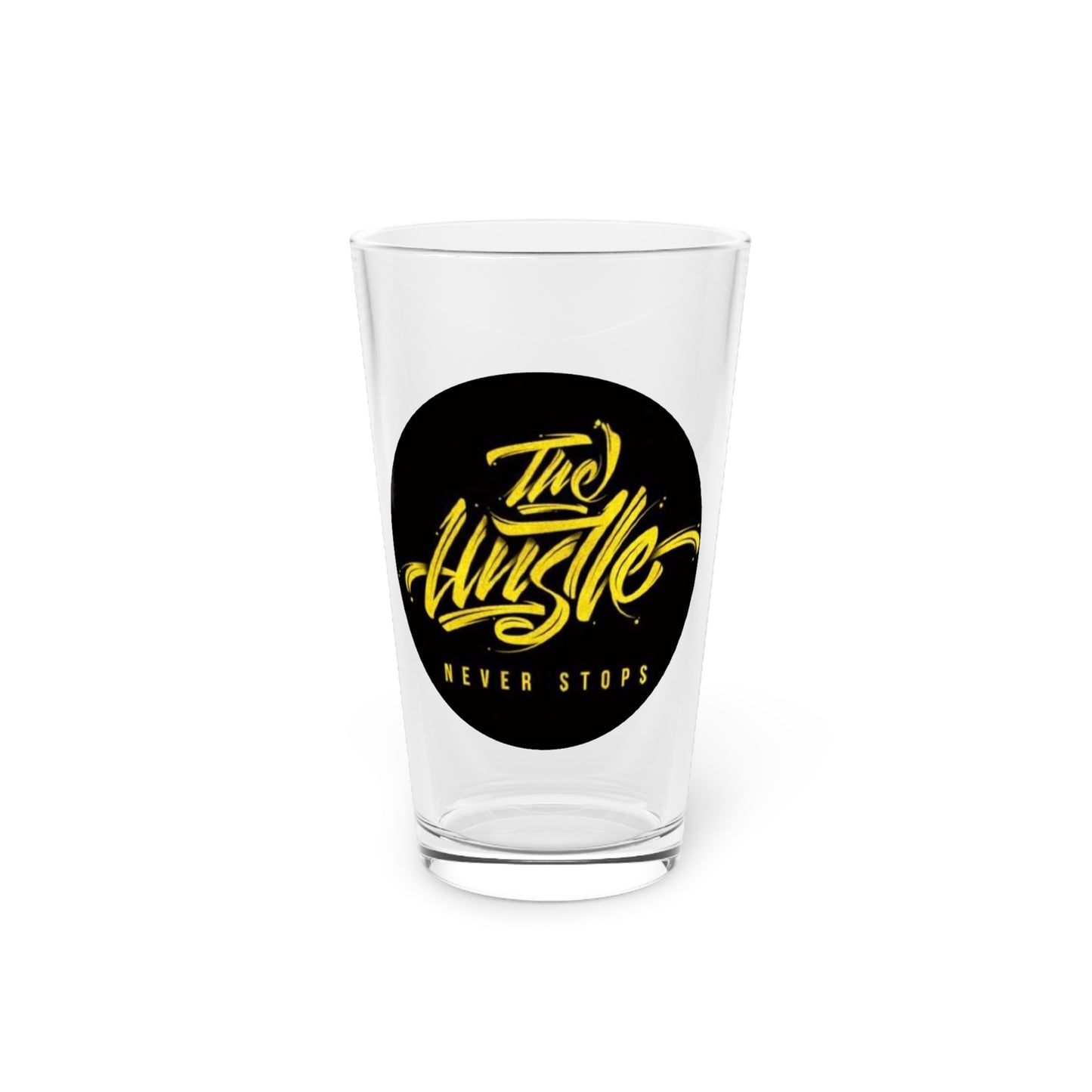 The Hustle Pint Glass, 16oz