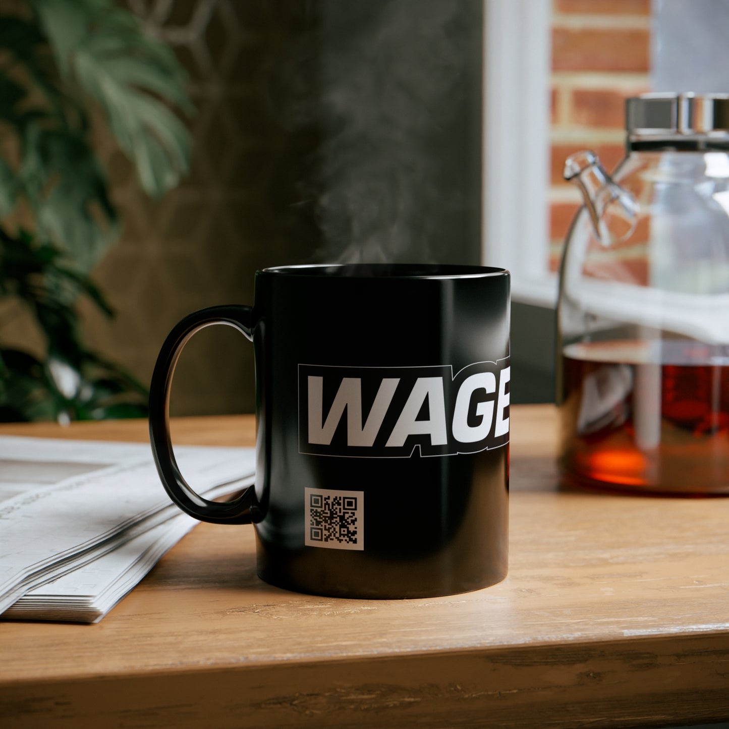 WagerTalk Black Mug, 11oz