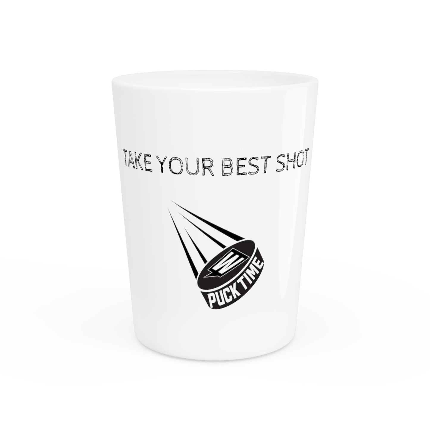 Puck Time Shot Glass