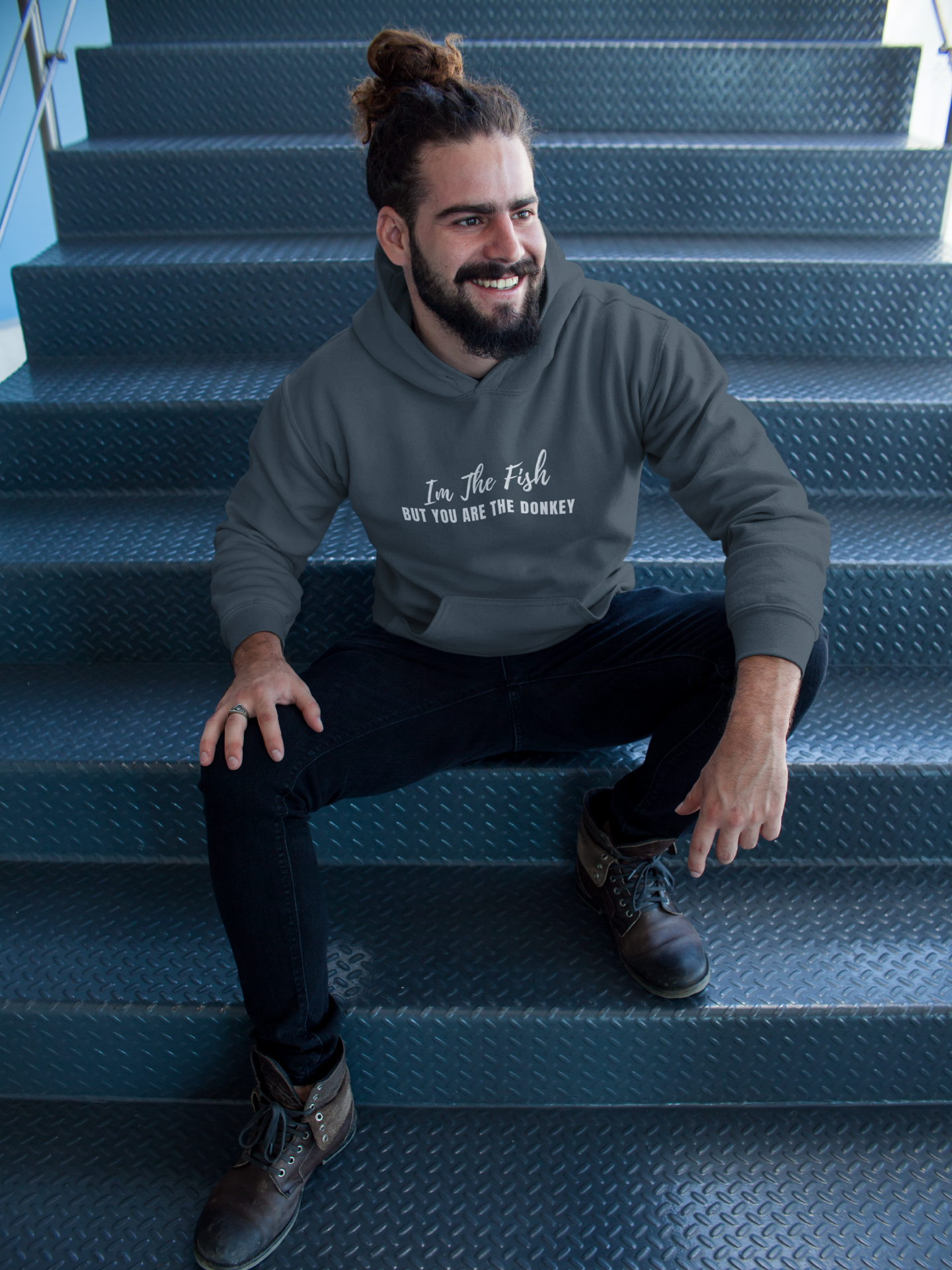 Im The Fish, But You Are The Donkey Hoodie