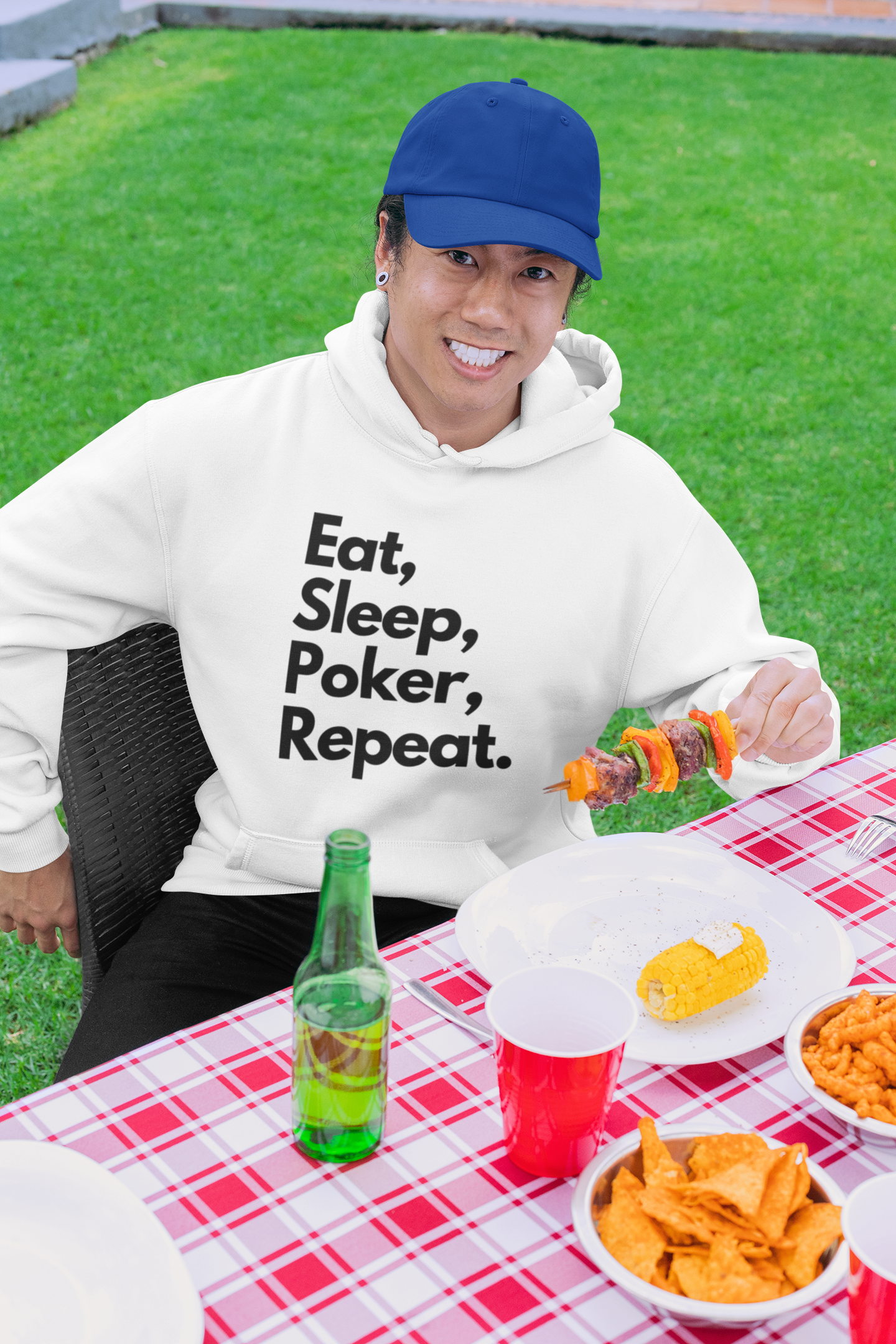 EAT, SLEEP, POKER, REPEAT. HOODIE