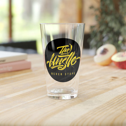 The Hustle Pint Glass, 16oz