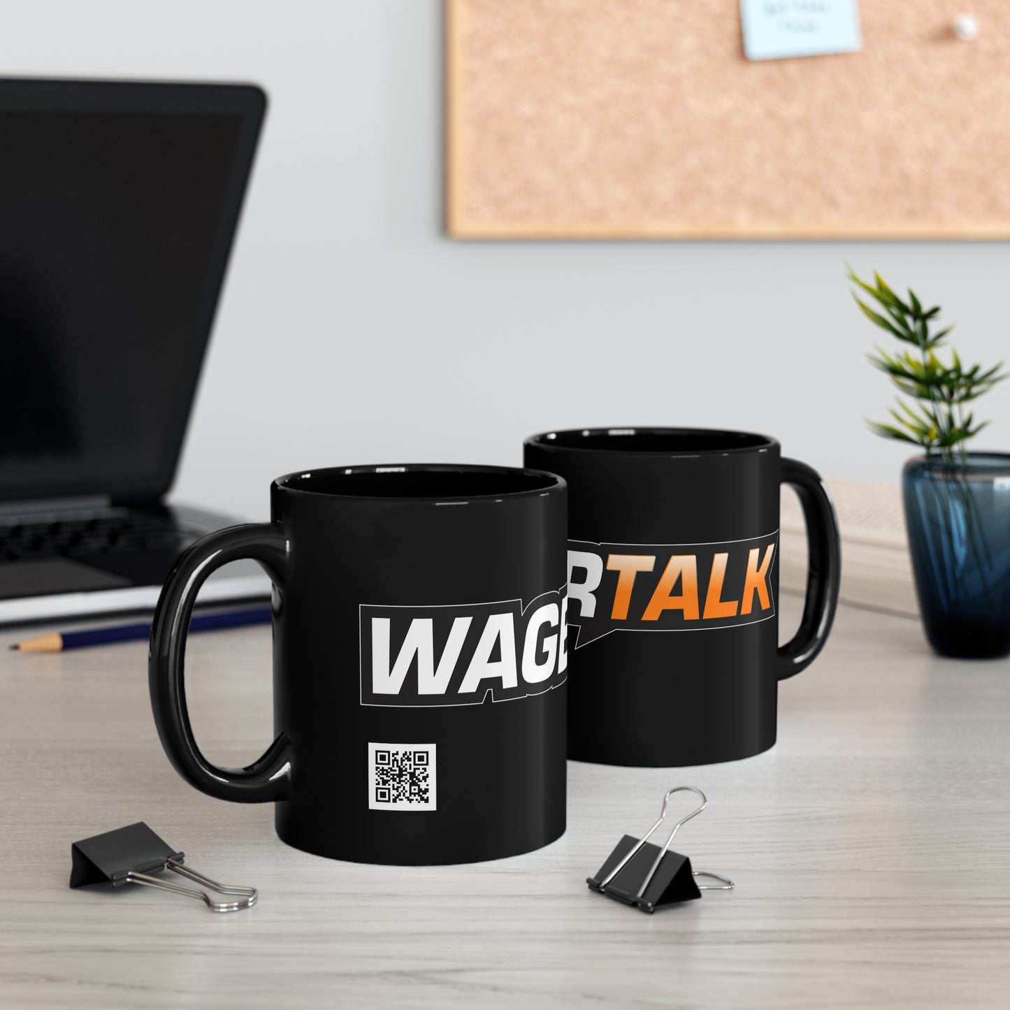 WagerTalk Black Mug, 11oz