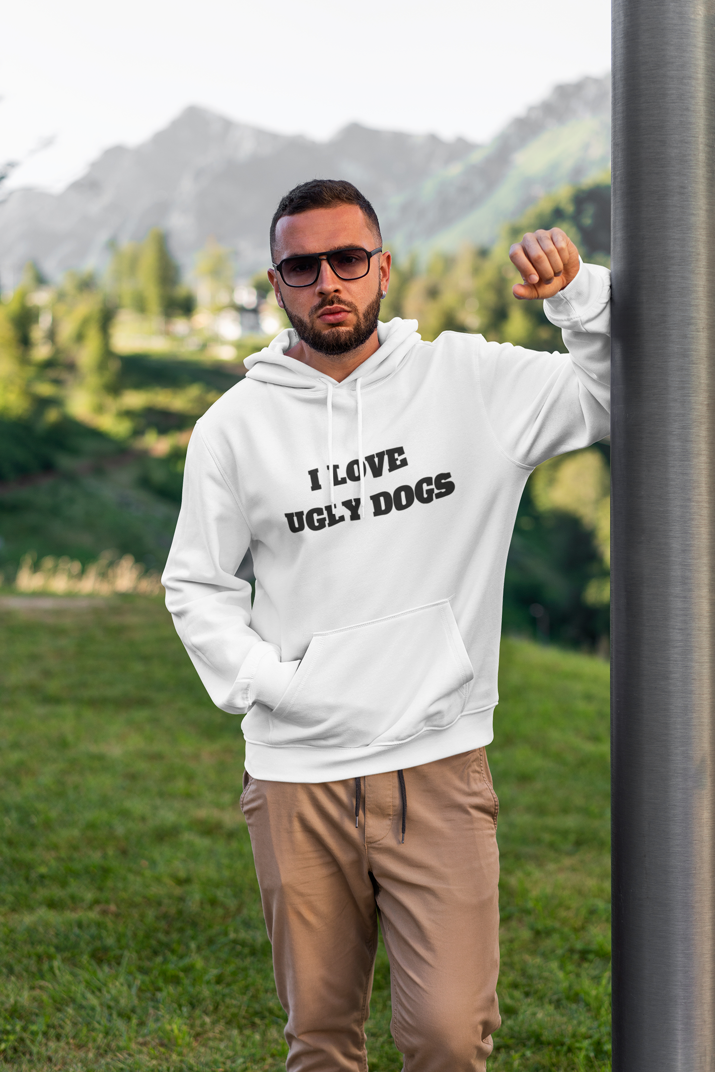 I LOVE UGLY DOGS HOODIE